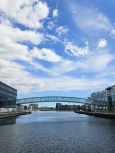 A bridge in Denmark, symbolizing language as a connection to everyday life, culture, and belonging.
